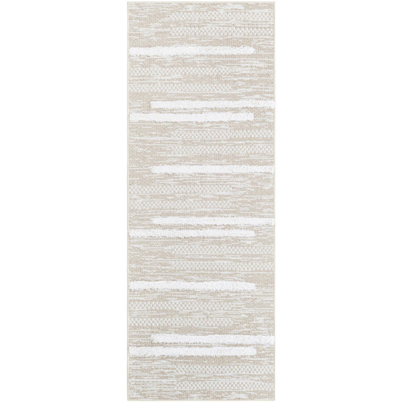 Cotton Abstract Indoor Rug, Runner 2'3" x 6'1"