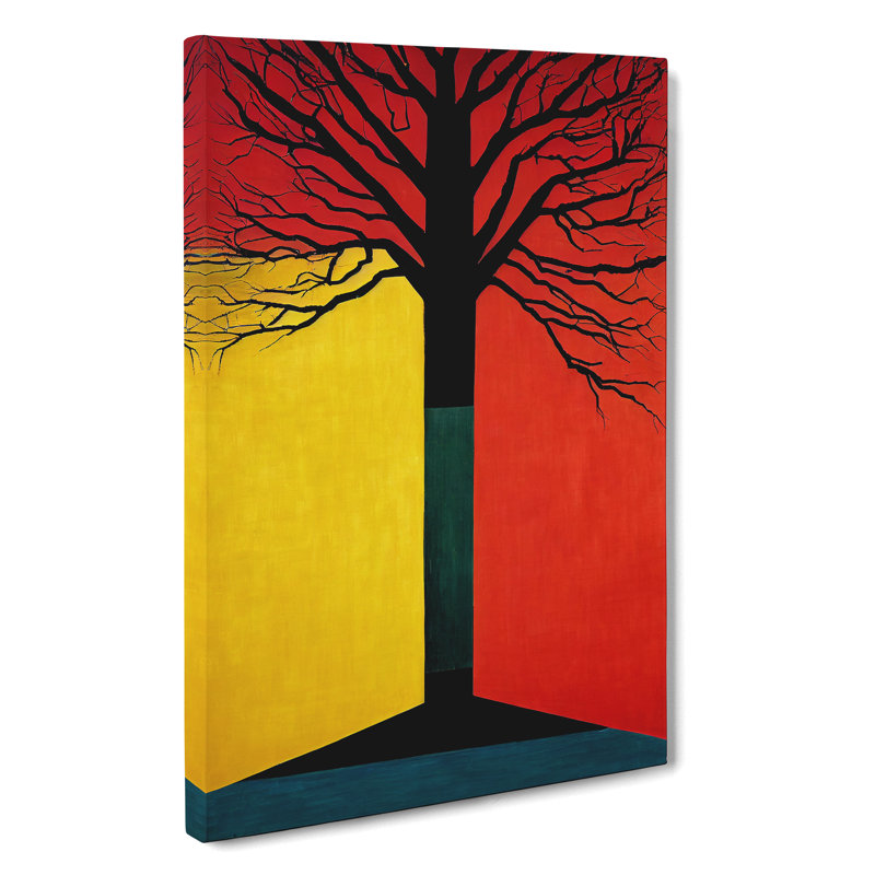 Abstract Tree Painting No.1 - Wrapped Canvas Print, 60cm H x 40cm W x 3cm D