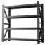 Étagère industrielle 5000LBS pour entrepôt, tablettes de garage réglables en métal robuste (H 69 po x l 71 po x P 23,7 po) Unité de rangement 5000LBS, noir-129674307