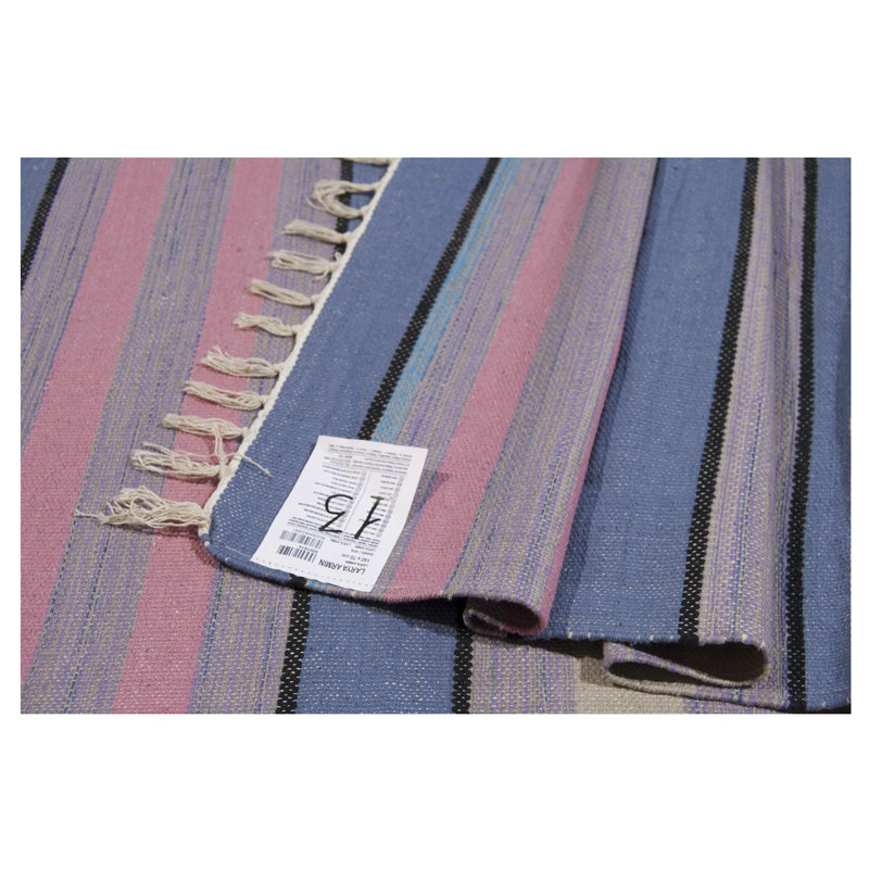 Runner Sehrazat Striped Hand Knotted 70cm X 140cm Area Rug