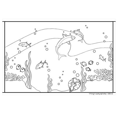 Adhésif décoratif effacement à vie mer océan