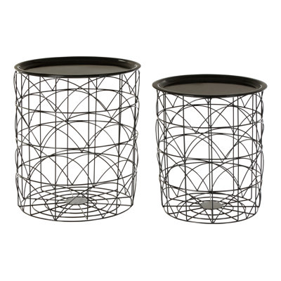 Marren Tray Top Cross Legs Nesting Tables