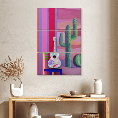 Guitar And Cactus