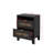 4-Pieces Bedroom Sets Queen Size Farmhouse Platform Bed With Wooden Strip Decoration-1440390109