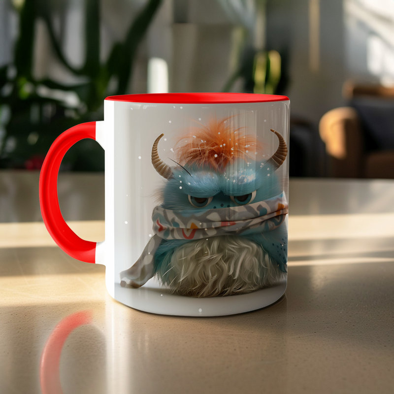 Ceramic Coffee Mug, Red