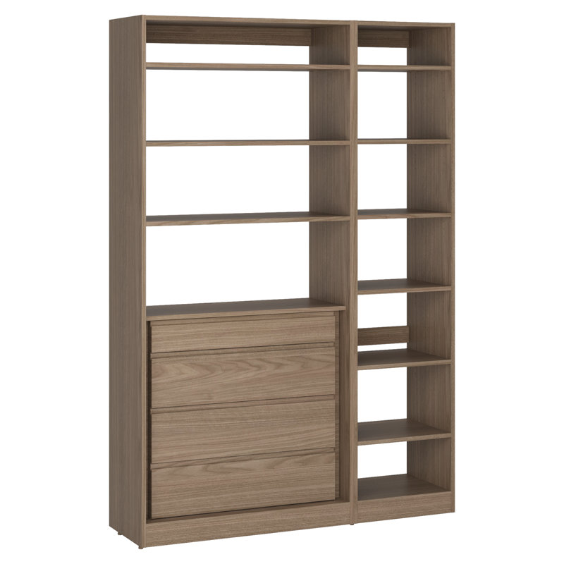 Système d'organisation 56 7/8 po, Brun