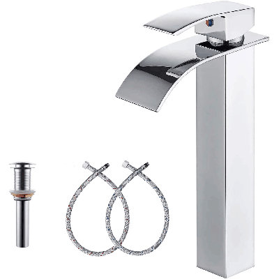 Single-handle Bathroom Faucet with Drain Assembly