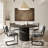 Mid-Century Modern Velvet Upholstered Cantilever Dining Chairs with Armless Design and Metal Frame (Set of 2)-1103559010-1103559014