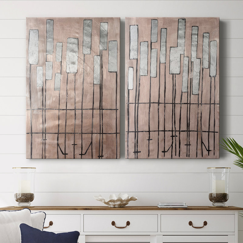 Toile tendue avec châssis Clavichord I-Premium, H 48 po x l 64 po
