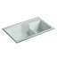 Indio® 33" L x 21.125" W Double Basin Undermount Kitchen Sink with Accessories-1855539257-1862850631
