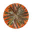 Pheasant Feathers Vegan Leather Round Pebble Placemat-1246054993