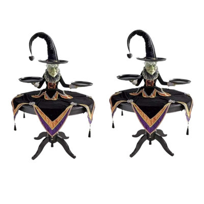 Halloween Witch Display Stand Spooky Decorative