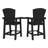 Wolak HDPE Outdoor Adirondack Chair Set With Table-920299637