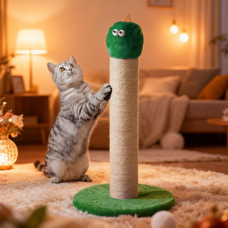 22 " H Cat Toys, Green