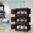 Folding Storage Cabinet ,4 Tiers,Collapsible Storage Bins With Magnetic Door, Plastic Storage Cabinet With Wheels-1429040176