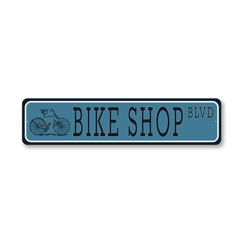 Plaque de rue en aluminium, H 6 po x l 24 po x P 0,06 po