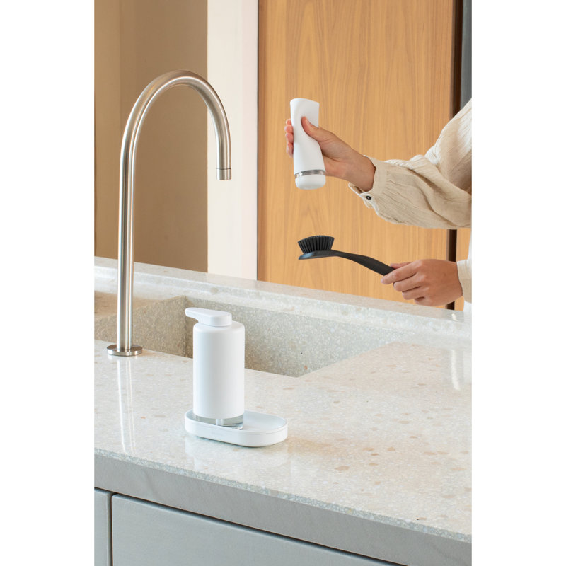 Brabantia Sinkstyle Soap Dispenser Set, 2x 200 ml , Mineral Fresh White