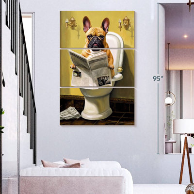 Ketti Bulldog On A Toilet