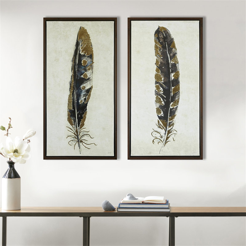 Gold Foil 2-Piece Canvas Wall Art Set