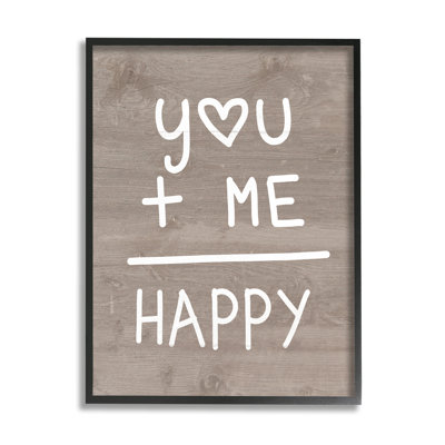 «You + Me = Happy Equation Romance» par Lil 'Rue - impression