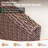 Outdoor 76'' Wide Wicker Patio Sofa With Cushions & Round Armrests, All-Weather PE Rattan Outdoor Sofa For Balcony, Deck, Poolside,  Beige-1849875388