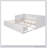 Wooden Daybed With Trundle Bed And Two Storage Drawers , Extendable Bed Daybed,Sofa Bed With Two Drawers-401945244