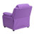 Degeorge Deluxe Padded Contemporary Kids Recliner with Storage Arms-197210591