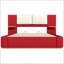Grand lit plateforme tapissier avec panneau-285776420-285776423