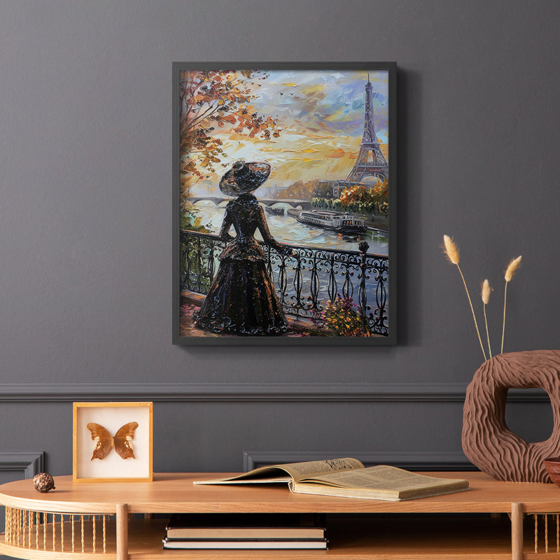 "WOMEN Series DCIV" par J Paul, Noir, noir, noir, noir, H 15 po x l 12 po