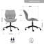 Chaise de travail ergonomique rembourrée en velours Alberson-120345655-130231420