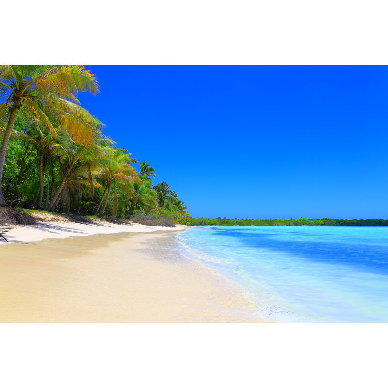 Sunny Idyllic Sandy Beach by Agustavop - Wrapped Canvas Print, 81cm H x 122cm W