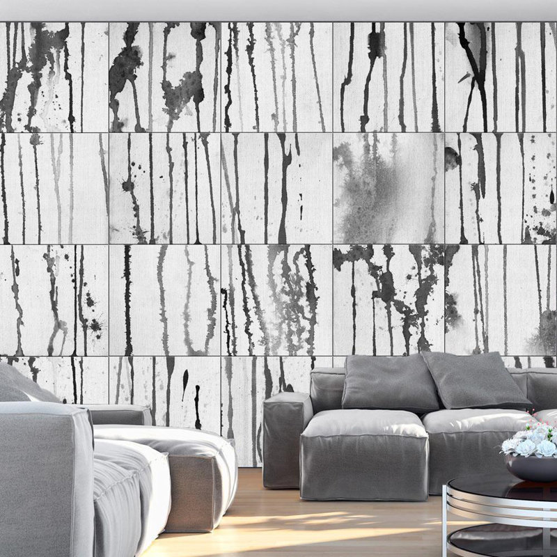 Rouleau de papier peint lisse L 32,8 pi x l 19,7 po, Gris
