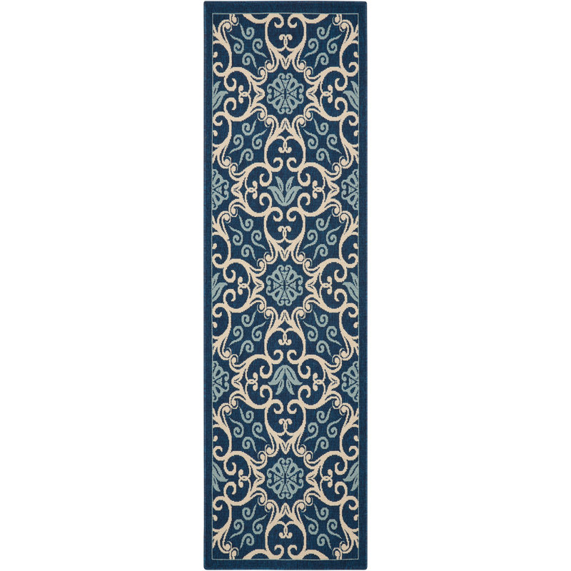 Gesa Oriental Indoor / Outdoor Rug, Runner 2'3" x 7'6"