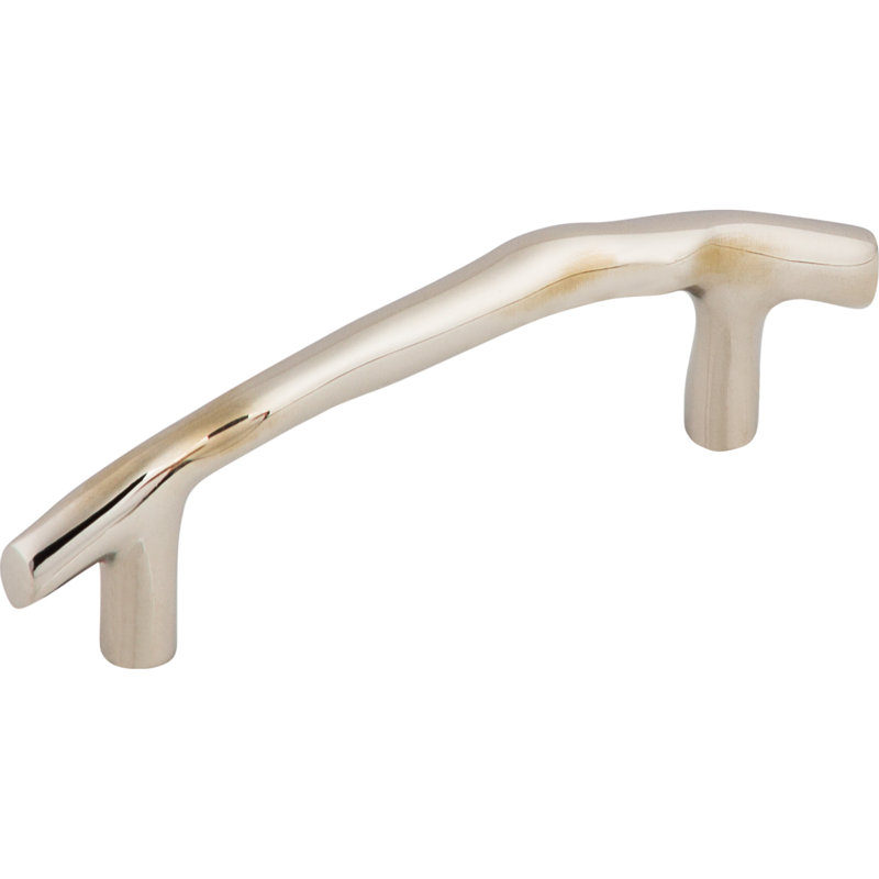 Aspen II Twig Appliance pull, Polished Nickel, 3 1/2" Center to Center