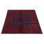 Tapis unique en laine noué à la main 5 pi 0 po x 6 pi 1 po indigo Kargahi