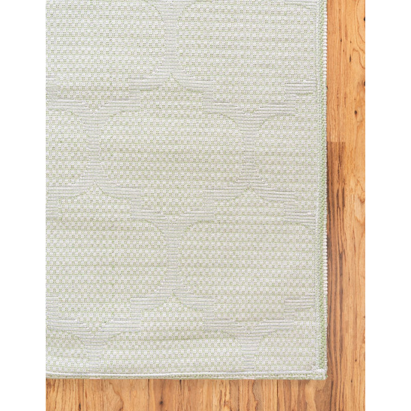 Tapis contemporain de couleur grassy, Rectangle 2 pi 2 po x 3 pi