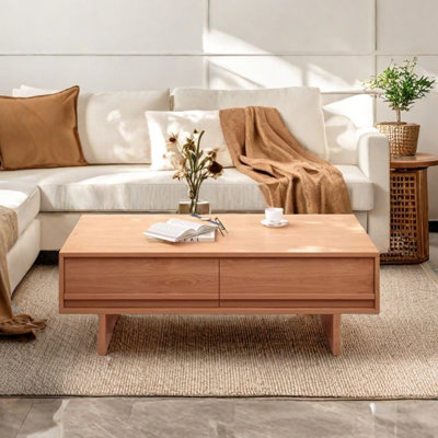 Table basse en bois massif