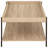 Coffee Table, Light Brown Rectangular Engineered Wood