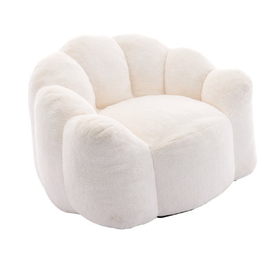 Ergonomic High-Density Foam Filled Lotus Style Compression Sofa Chair with Carry Handle by George Oliver