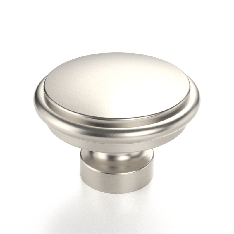 Milano Door and Drawer Knob, Brushed Satin Nickel, 1
