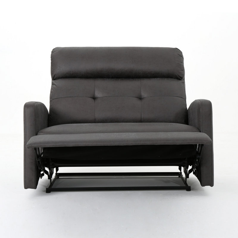Fauteuil inclinable électrique, siège large surdimensionné, microfibre gris ardoise touffetée