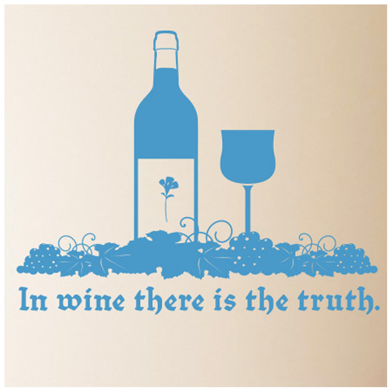 Food & Beverage Wall Decal, Blue, Large