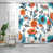 White/Blue/Orange Floral