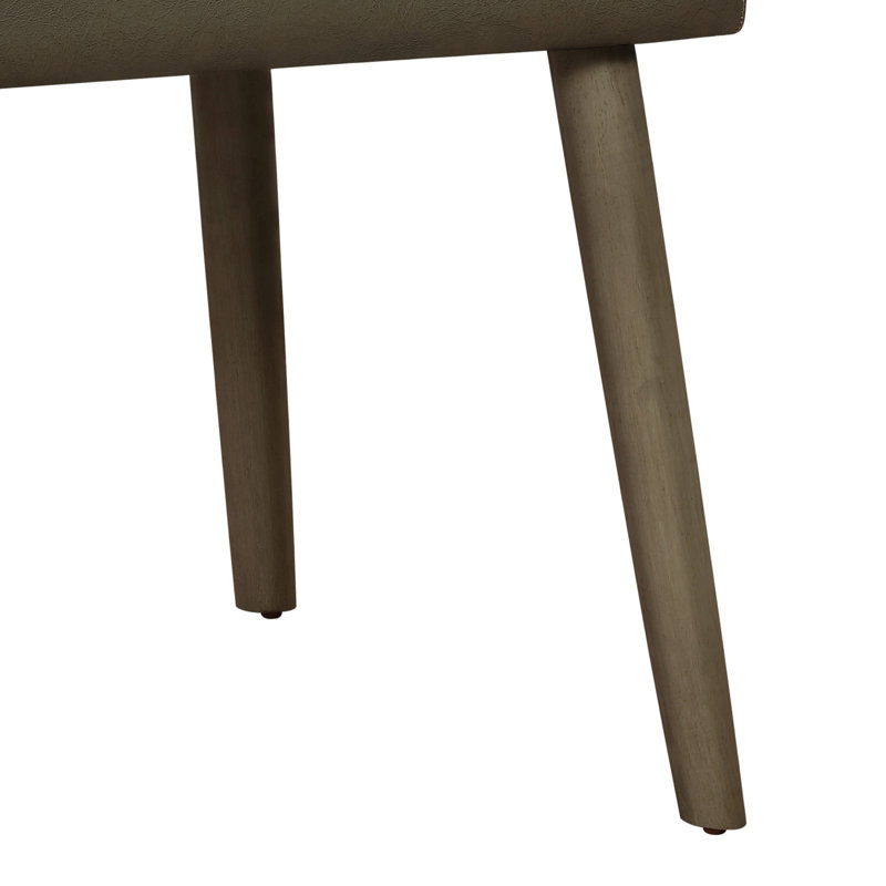 Ensemble de 2 chaises d'appoint rembourrées en chêne gris et gris