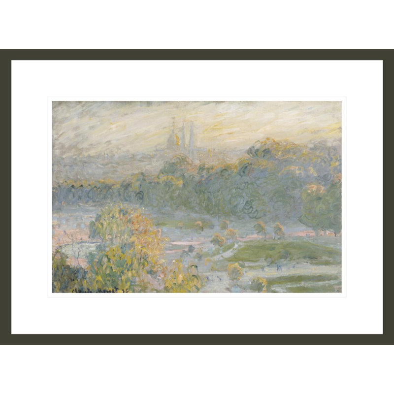 Les Tuileries (étude) par Claude Monet, H 16,35 po x l 21,75 po