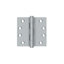 Charnières carrées en chrome brossé 4 po x 4 po Deltana DSB426D