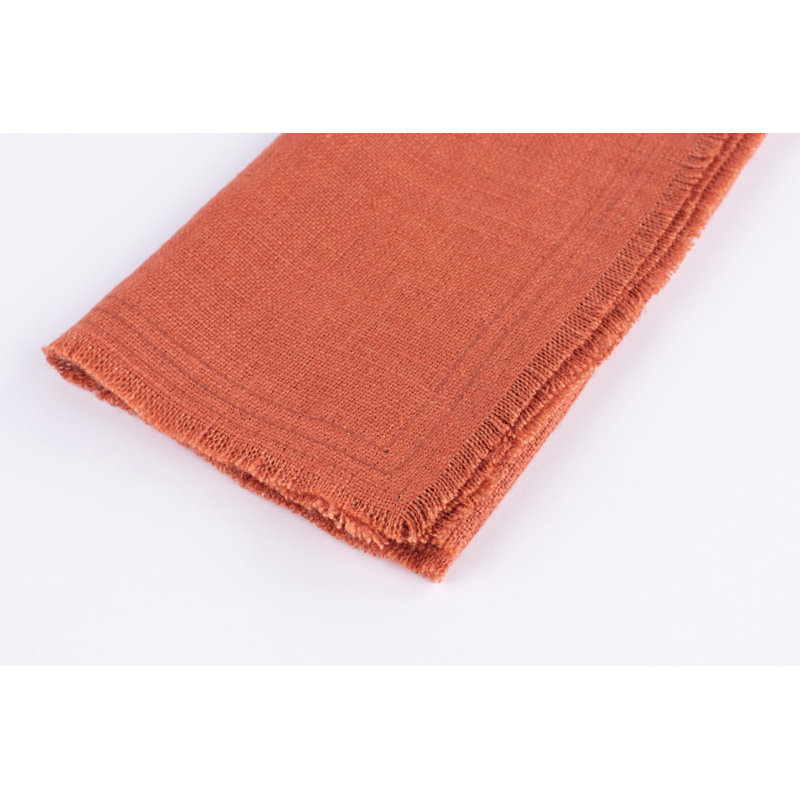 ENSEMBLE DE serviettes de table en lin RAPHY (ensemble de 4), SIENNE BRULÉE