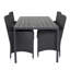Hiran 4 - Person Patio Dining Set with Rectangular Table , Cushions Included-1229687846