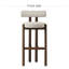 Chaise d'appoint à dossier bas en noyer (ensemble de 2)-133201852-133201853