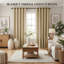 Jeffro Blackout Curtains, Pair of Eyelet Curtain Panels – Room Darkening Window Curtains for Bedroom & Living Room-474390648-502854914